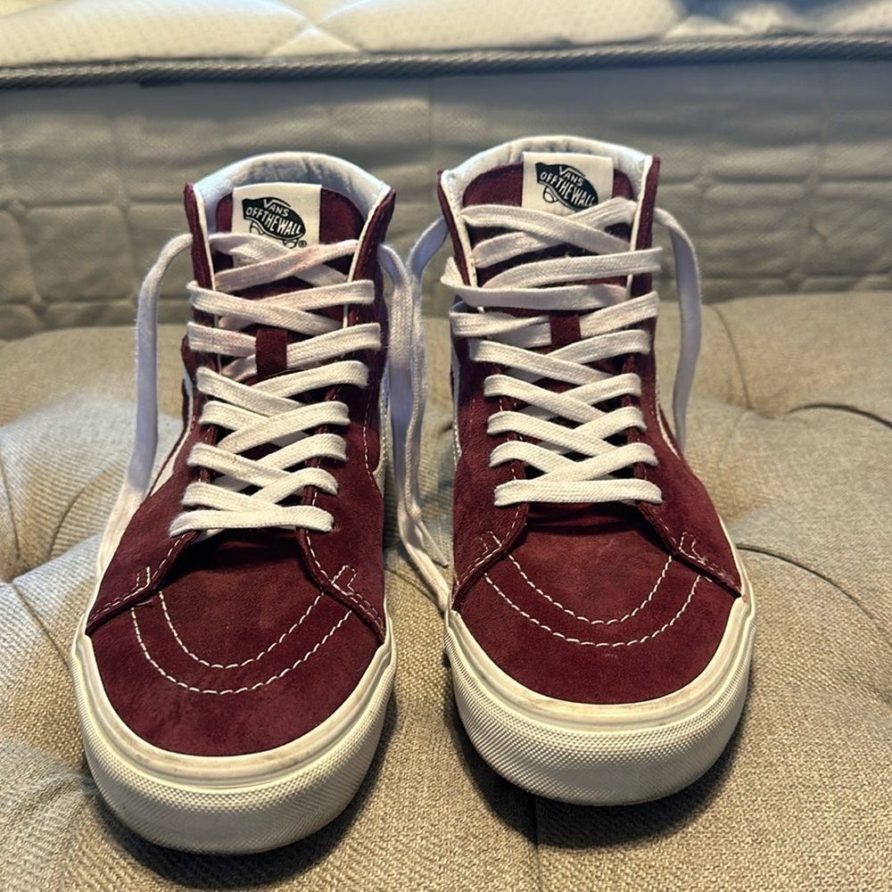 Vans maroon high tops